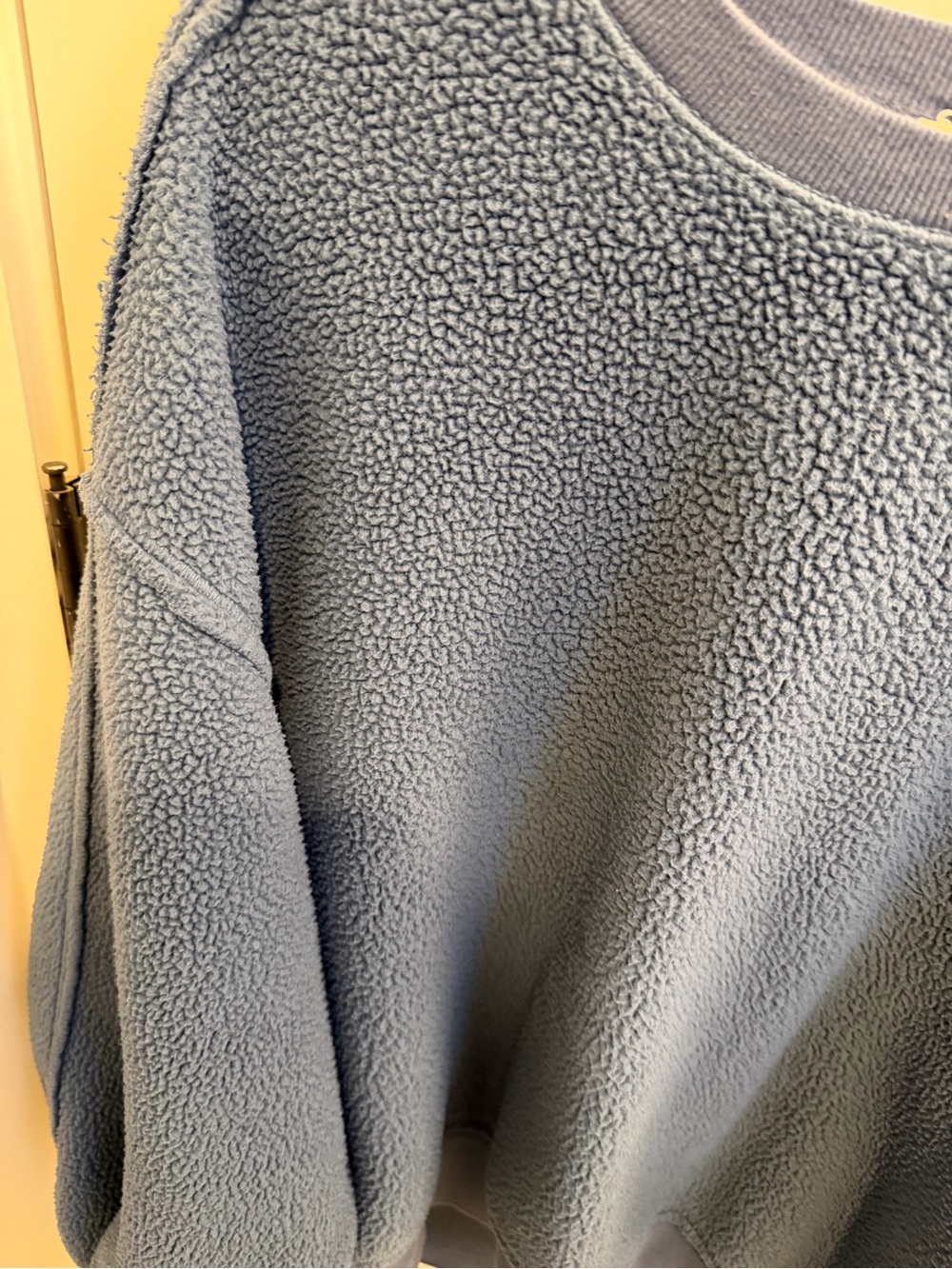 Pilcro Blue Sherpa Fleece Sweatshirt - Picture 2 of 4